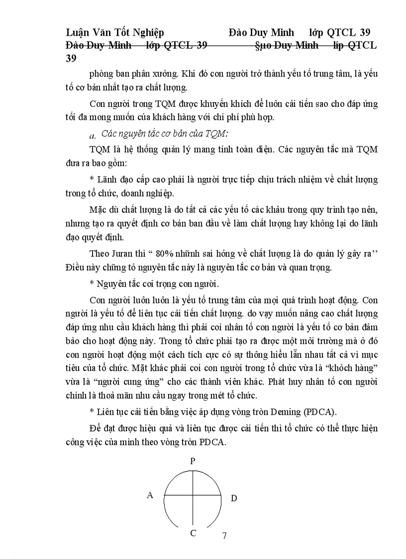 image for page Một số giải pháp cơ bản nhằm từng bước triển khai áp dụng TQM ở công ty Dệt 19. 5 Hà Nội