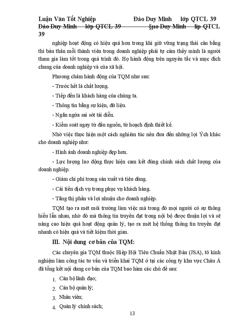 image for page Một số giải pháp cơ bản nhằm từng bước triển khai áp dụng TQM ở công ty Dệt 19. 5 Hà Nội