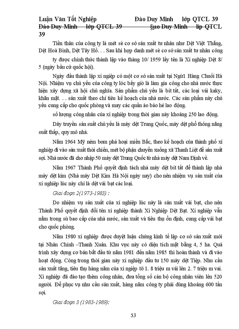image for page Một số giải pháp cơ bản nhằm từng bước triển khai áp dụng TQM ở công ty Dệt 19. 5 Hà Nội