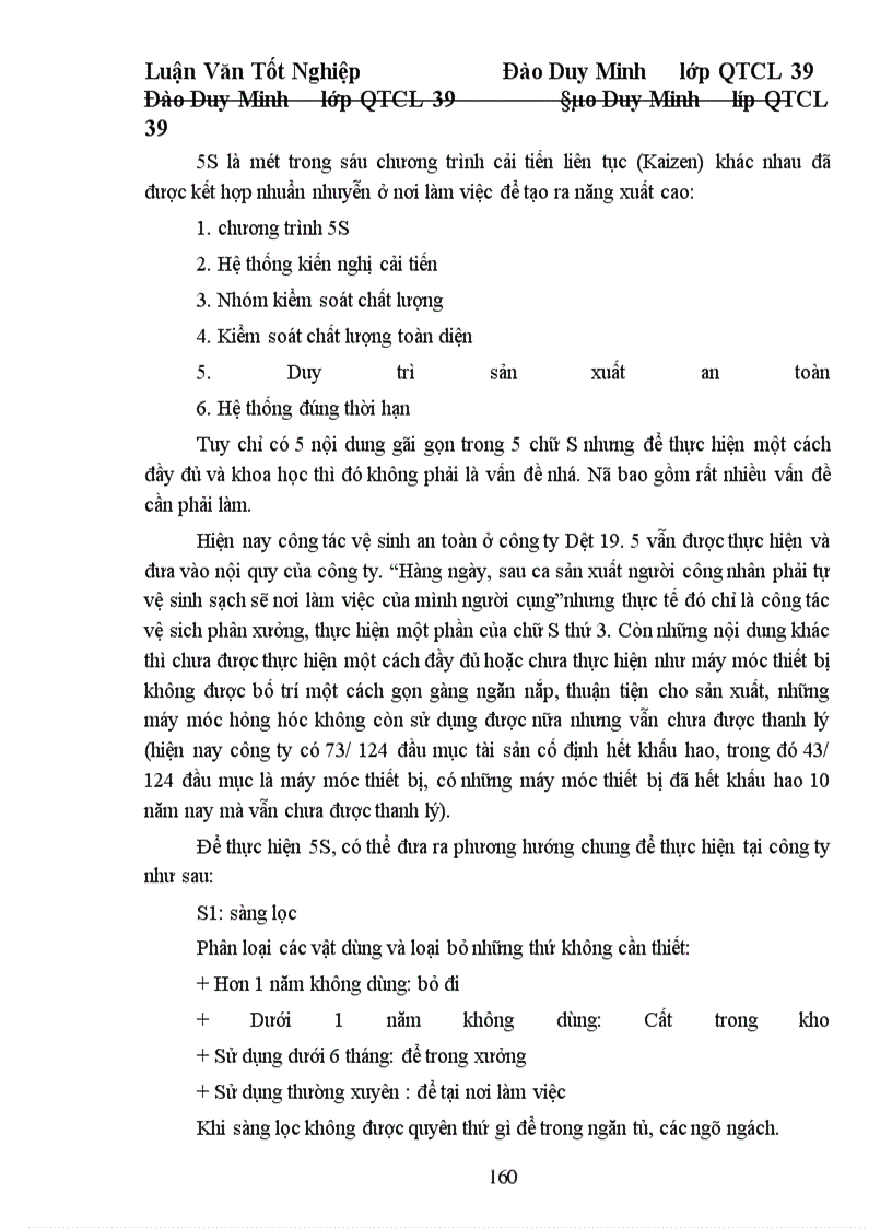 image for page Một số giải pháp cơ bản nhằm từng bước triển khai áp dụng TQM ở công ty Dệt 19. 5 Hà Nội