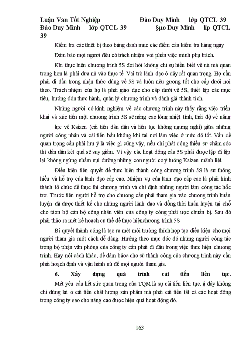 image for page Một số giải pháp cơ bản nhằm từng bước triển khai áp dụng TQM ở công ty Dệt 19. 5 Hà Nội