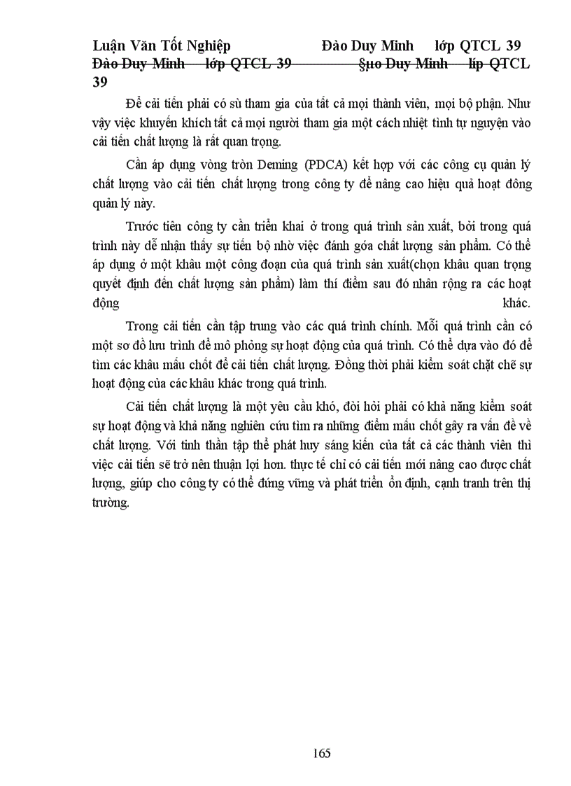 image for page Một số giải pháp cơ bản nhằm từng bước triển khai áp dụng TQM ở công ty Dệt 19. 5 Hà Nội