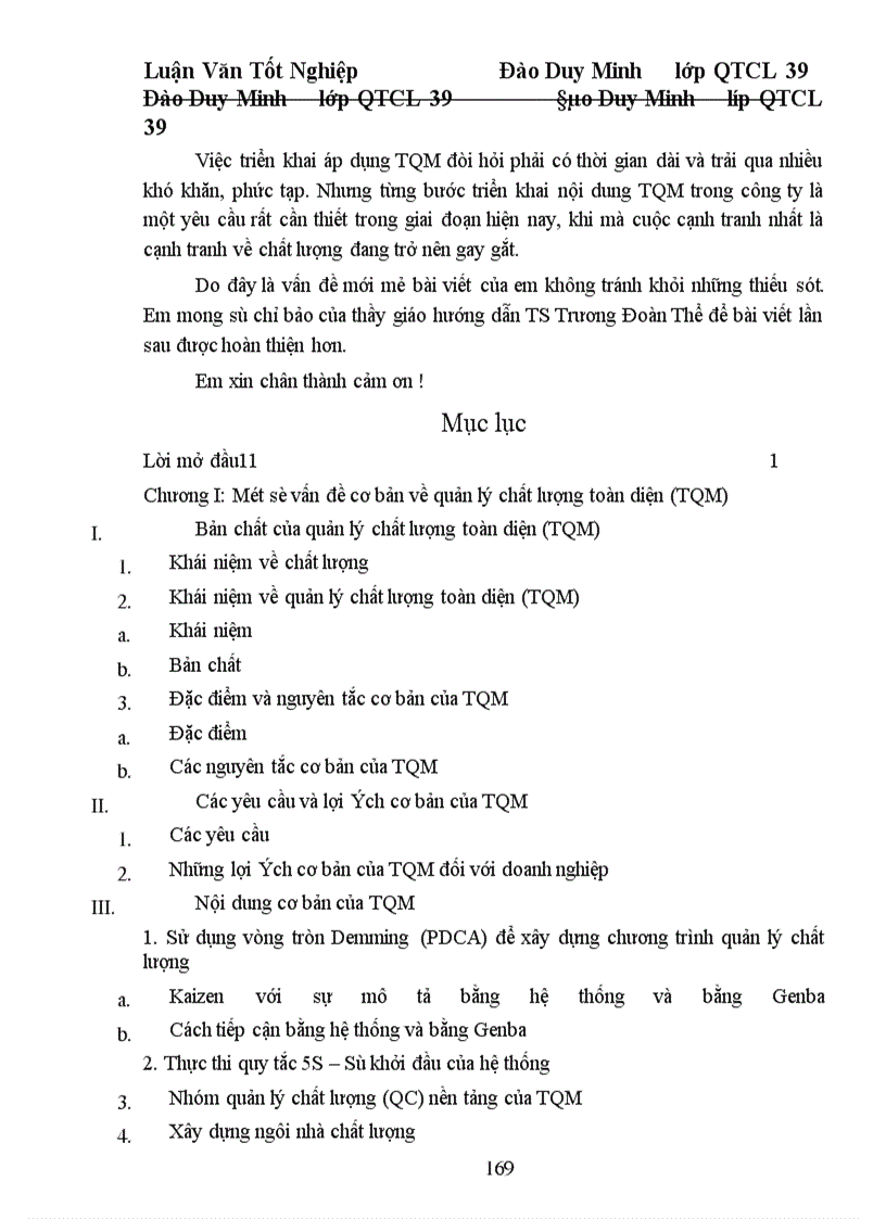 image for page Một số giải pháp cơ bản nhằm từng bước triển khai áp dụng TQM ở công ty Dệt 19. 5 Hà Nội