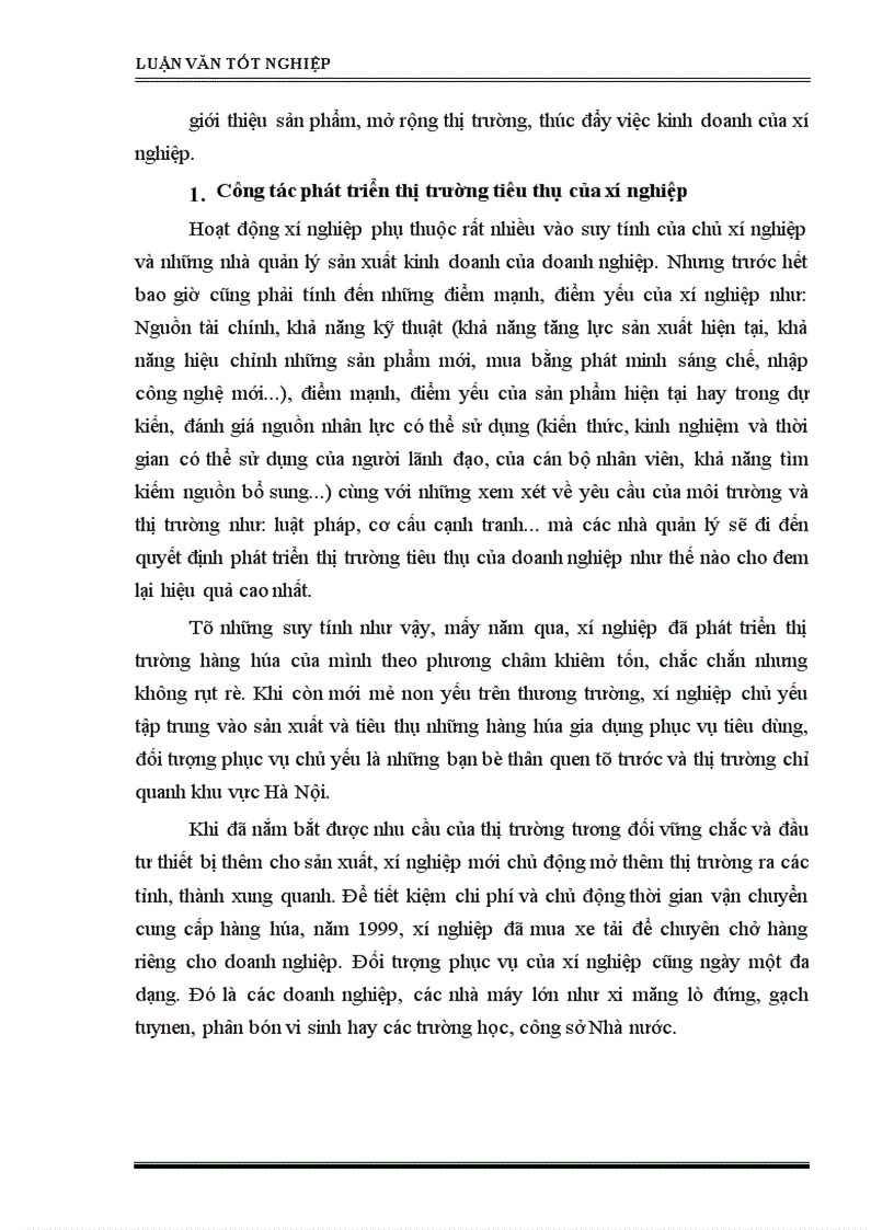 image for page Một số biện pháp nhằm mở rộng thị trường tiêu thụ sản phẩm ở Xí nghiệp cơ khí Trúc Lâm