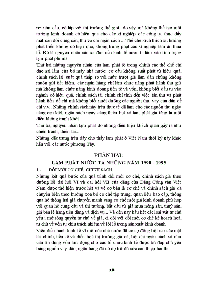 image for page Vận dụng lý luận về lạm phát để phân tích chích sách quản lý tiền tệ chống lạm phát của chính phủ việt nam .tình trạng thiểu phát hiện nay có hạI gì ? giảI pháp khắc phục .