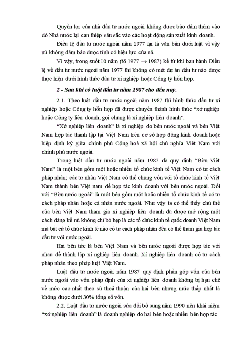 image for page Doanh nghiệp liên doanh theo luật đầu tư nước ngoài tại Việt Nam