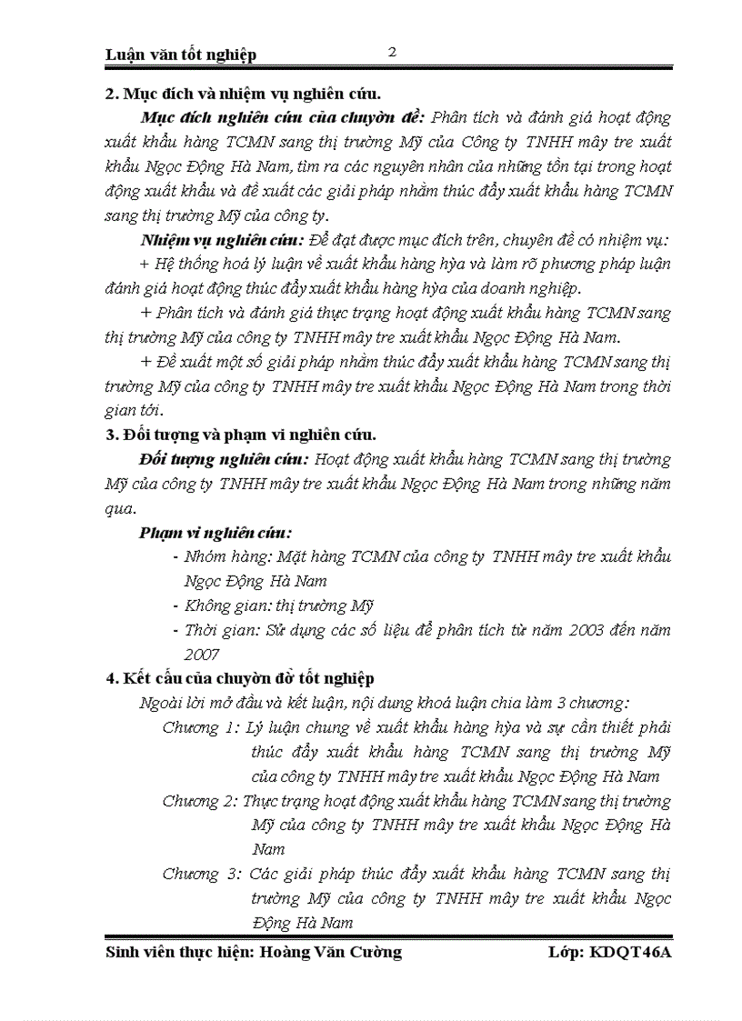 image for page Giải pháp thúc đẩy xuất khẩu hàng TCMN sang thị trường Mỹ của công ty TNHH mây tre xuất khẩu Ngọc Động Hà Nam