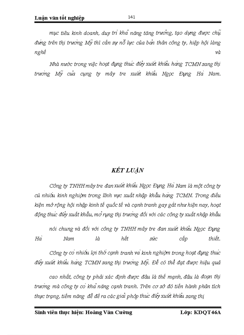 image for page Giải pháp thúc đẩy xuất khẩu hàng TCMN sang thị trường Mỹ của công ty TNHH mây tre xuất khẩu Ngọc Động Hà Nam