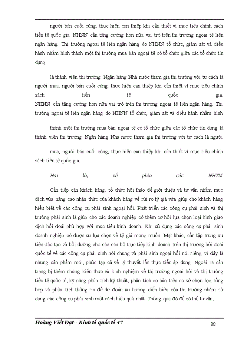 image for page Thị trường ngoại hối Việt Nam sau khi gia nhận WTO và một số giải pháp