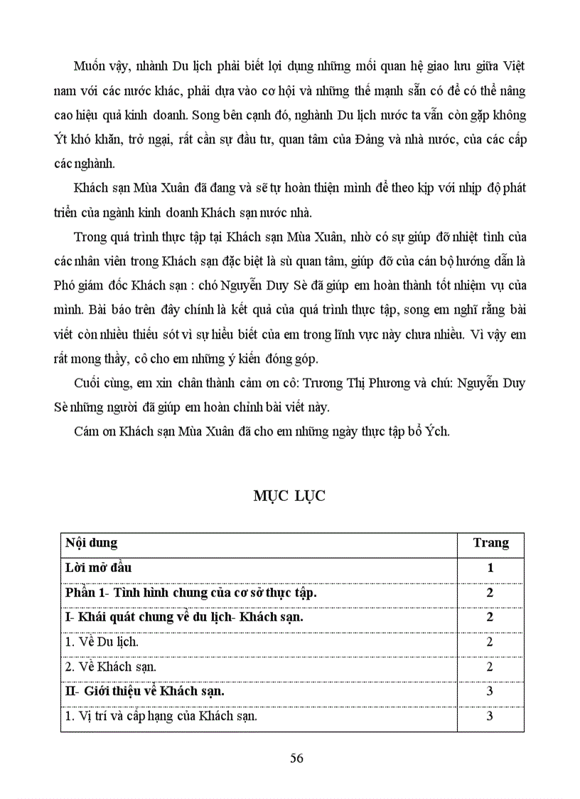 image for page Báo cáo thực tập tại khách sạn mùa xuân