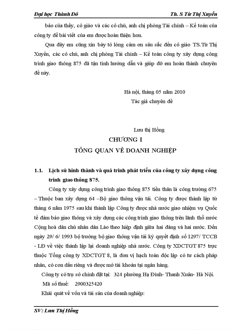 image for page Hoàn thiện kế toán chi phí sản xuất và tính giá thành sản phẩm tại công ty xây dựng công trình giao thông 875