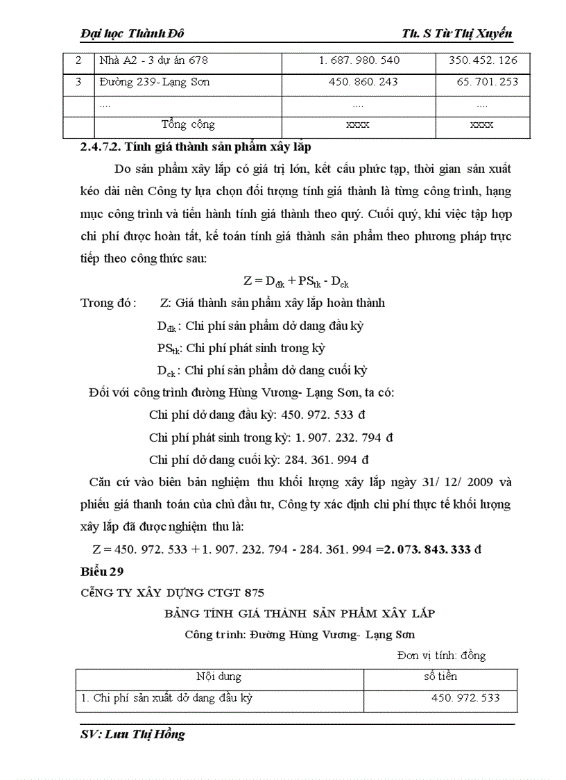 image for page Hoàn thiện kế toán chi phí sản xuất và tính giá thành sản phẩm tại công ty xây dựng công trình giao thông 875