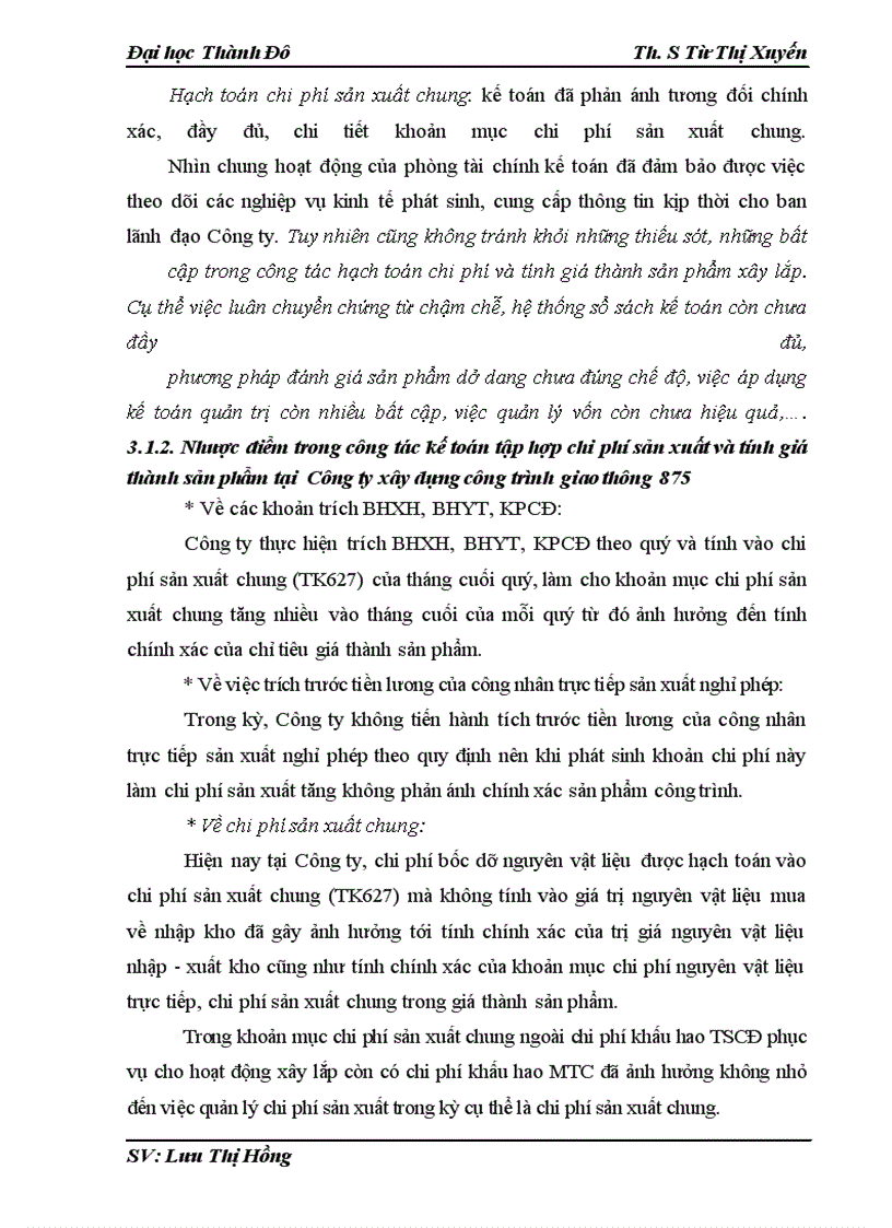 image for page Hoàn thiện kế toán chi phí sản xuất và tính giá thành sản phẩm tại công ty xây dựng công trình giao thông 875