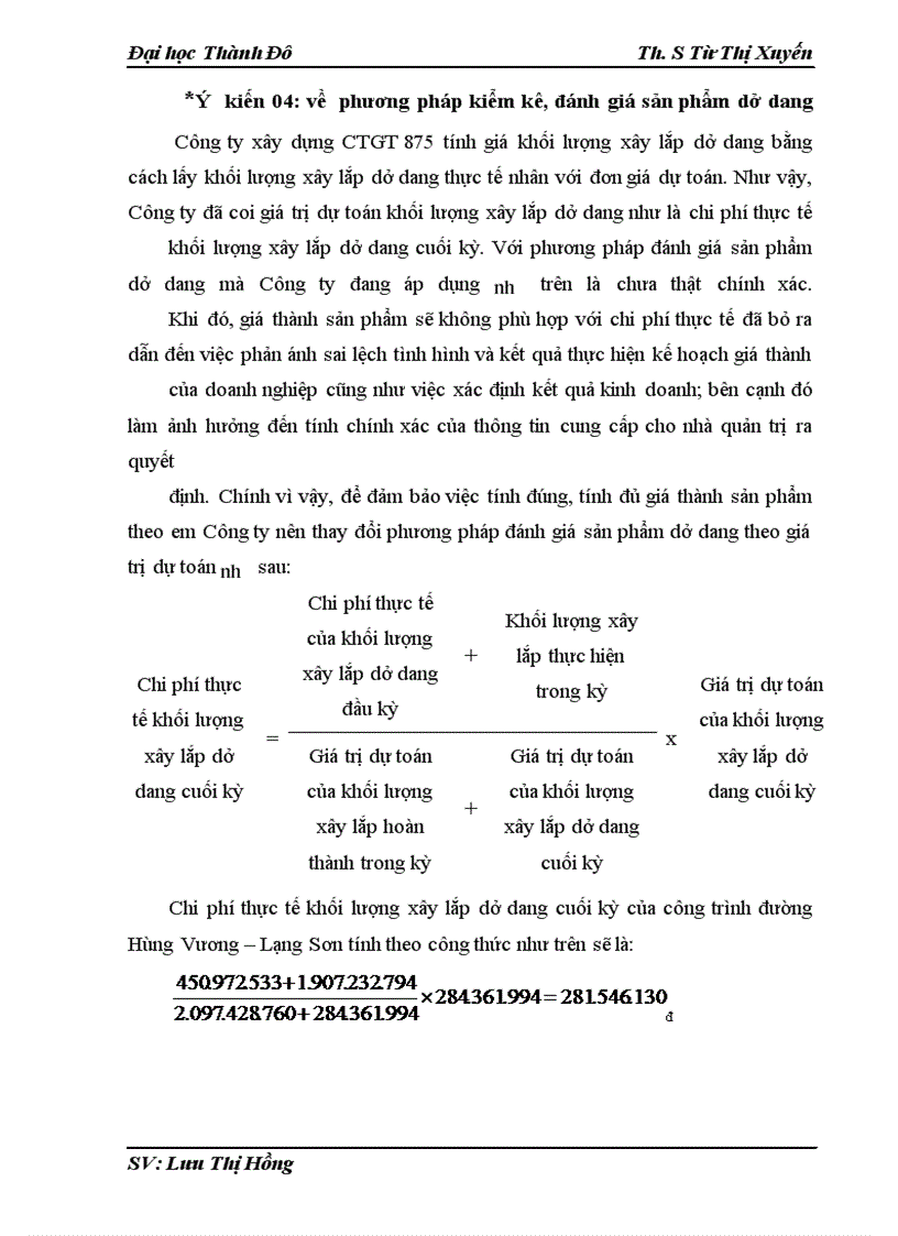image for page Hoàn thiện kế toán chi phí sản xuất và tính giá thành sản phẩm tại công ty xây dựng công trình giao thông 875