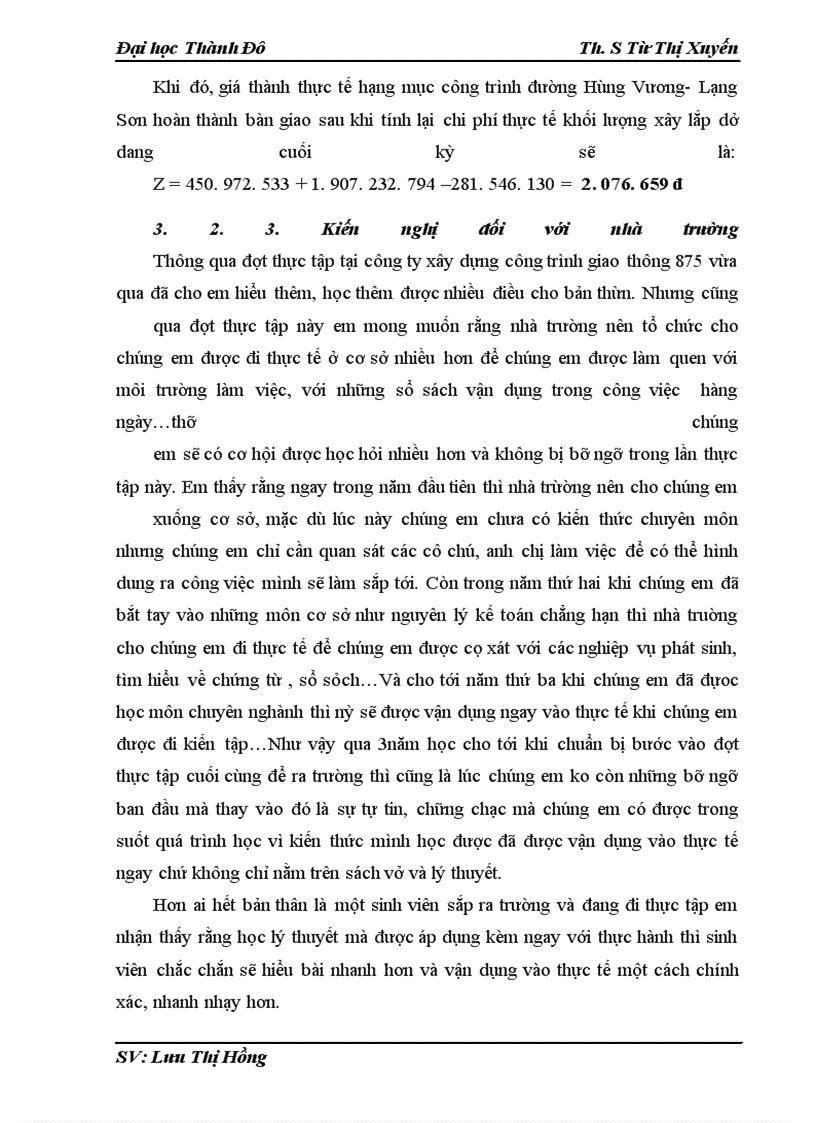 image for page Hoàn thiện kế toán chi phí sản xuất và tính giá thành sản phẩm tại công ty xây dựng công trình giao thông 875