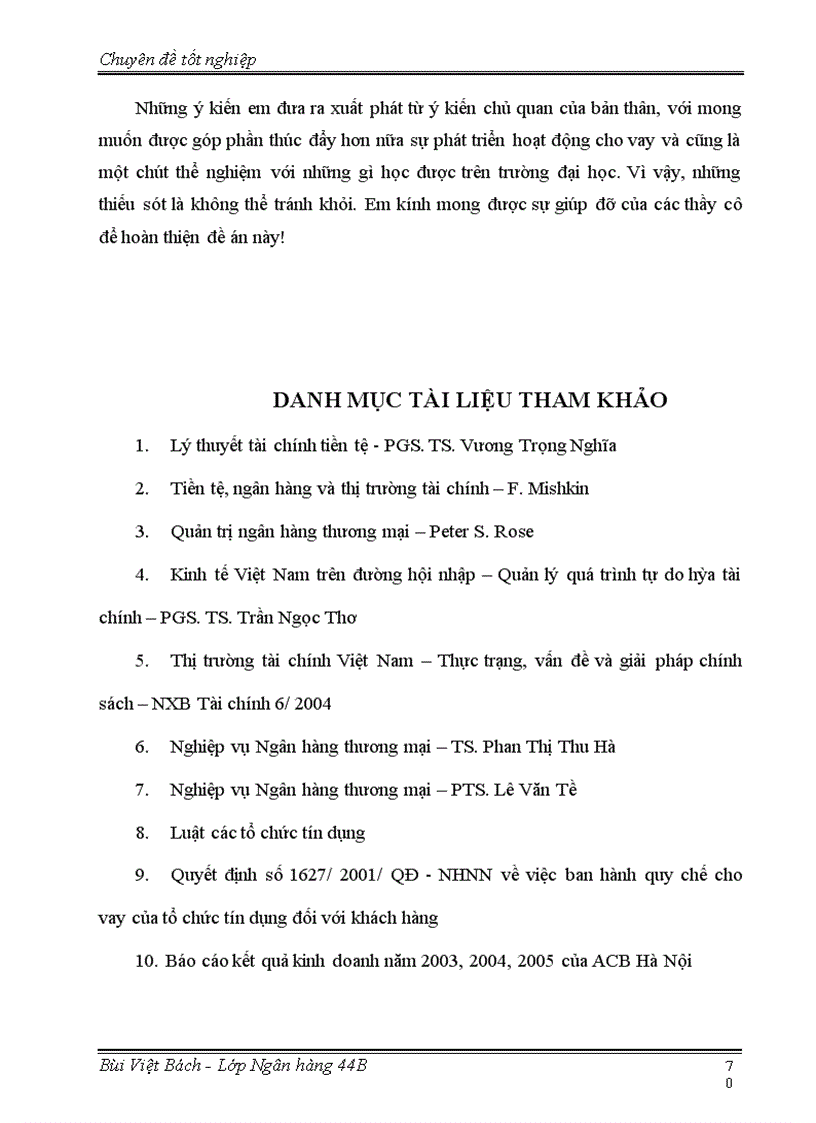 image for page Mở rộng cho vay doanh nghiệp tại Ngân hàng Thương mại cổ phần Á Châu chi nhánh Hà Nội