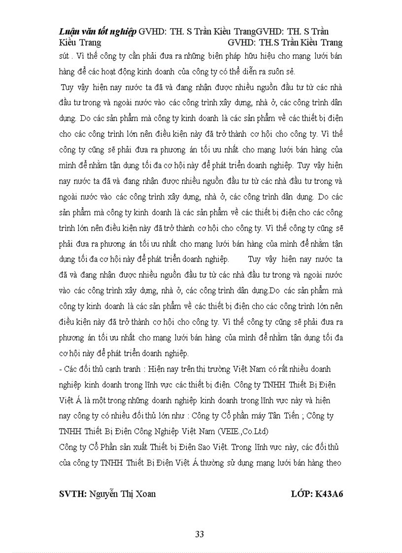 image for page Hoàn thiện tổ chức mạng lưới bán hàng tại công ty TNHH Thiết bị điện Việt Á