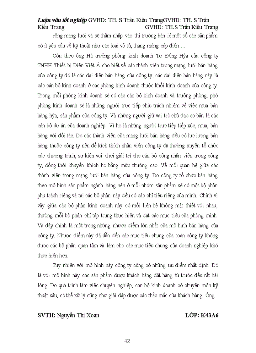 image for page Hoàn thiện tổ chức mạng lưới bán hàng tại công ty TNHH Thiết bị điện Việt Á