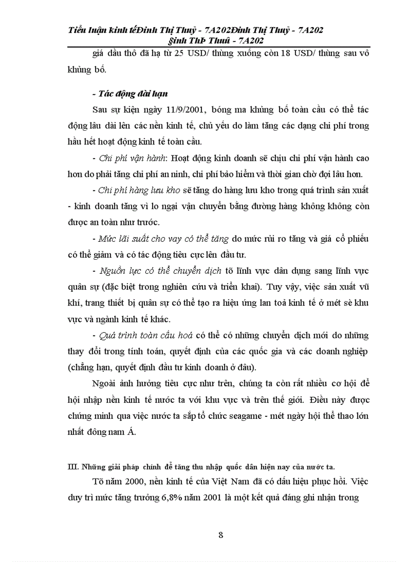 image for page Tiểu luận kinh tế về thu nhấp
