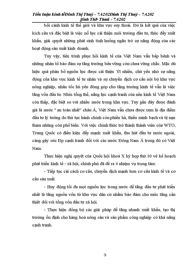image for page Tiểu luận kinh tế về thu nhấp