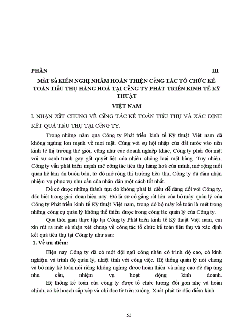 image for page Hoàn thiện việc tiêu thụ và xác định kết quả tiêu thụ tại Công ty Phát triển kinh tế Kỹ thuật Việt Nam