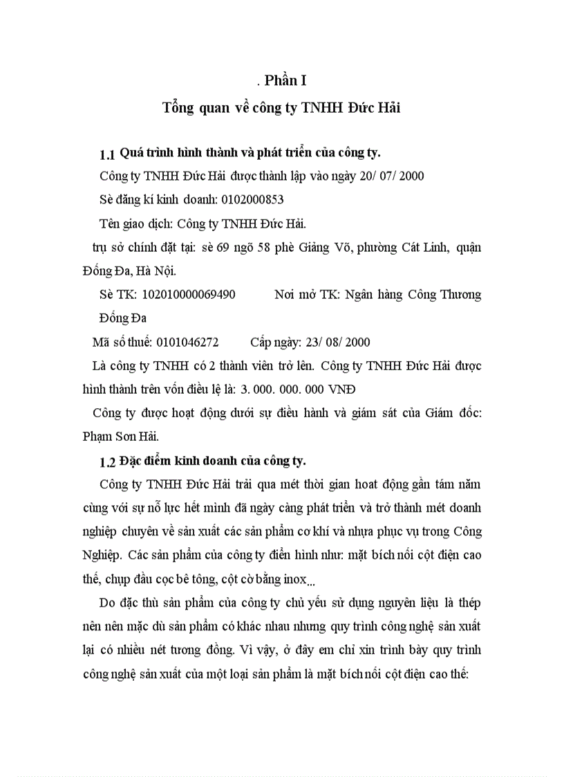 image for page Hạch toán chi phí sản xuất và tính giá thành của sản phẩm mặt bích nối cột điện cao thế