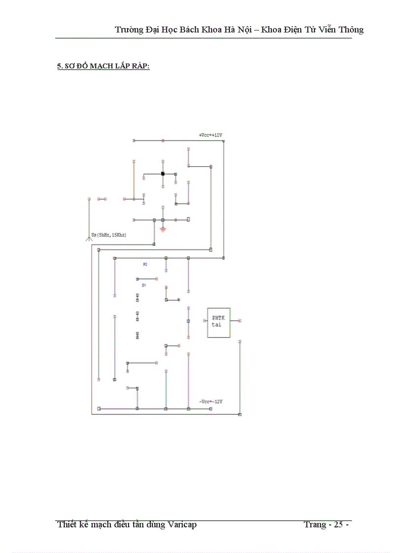 image for page Thiết kế mạch điều tần dùng Varicap