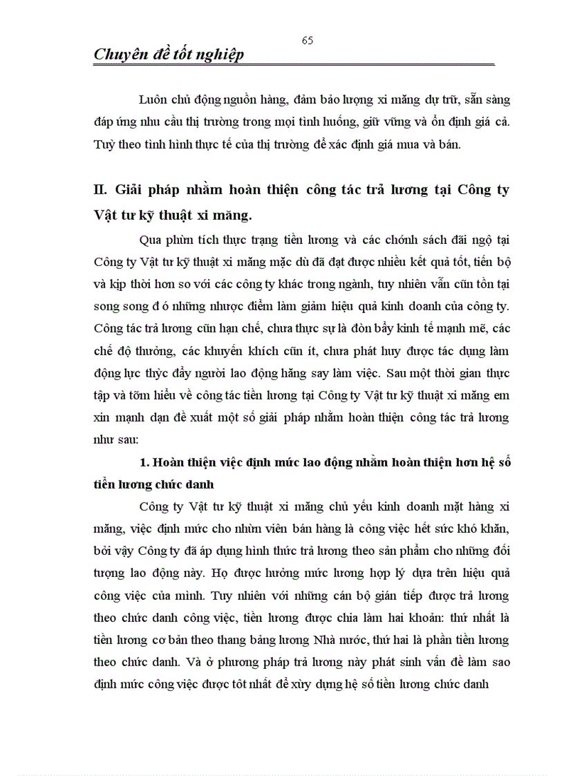 image for page Một số vấn đề về thực trạng công tác trả lương tại công ty Vật tư kỹ thuật xi măng