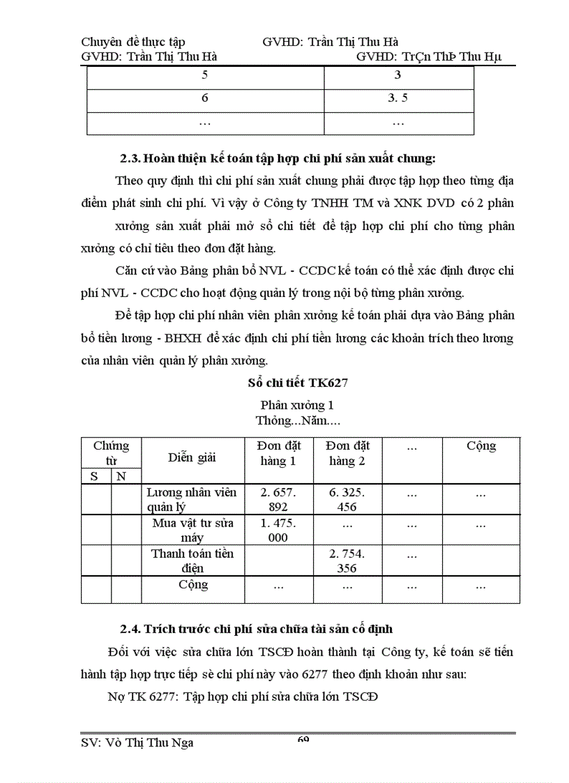 image for page Hoàn thiện Công Tác Kế toán hạch toán chi phí sản xuất và tính giá thành sản phẩm tại Công ty TNHH TM và XNK DVD