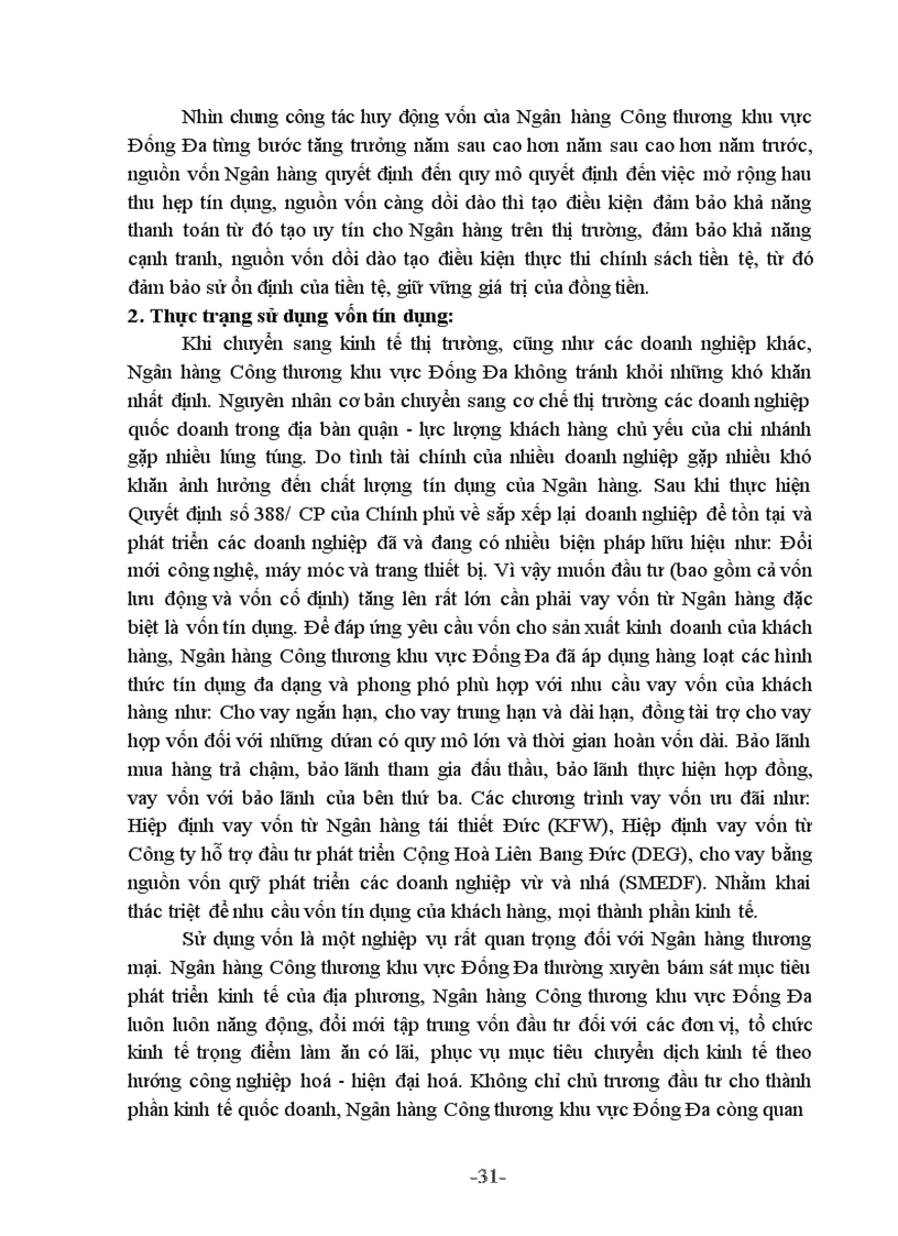 image for page Giải pháp nâng cao chất lượng hoạt động tín dụng tại Ngân hàng Công thương Đống Đa