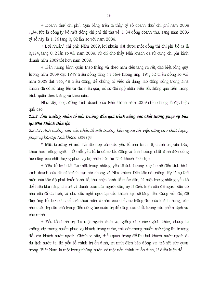 image for page Giải pháp nâng cao chất lượng phục vụ bộ phận bàn tại Nhà khách Dân tộc