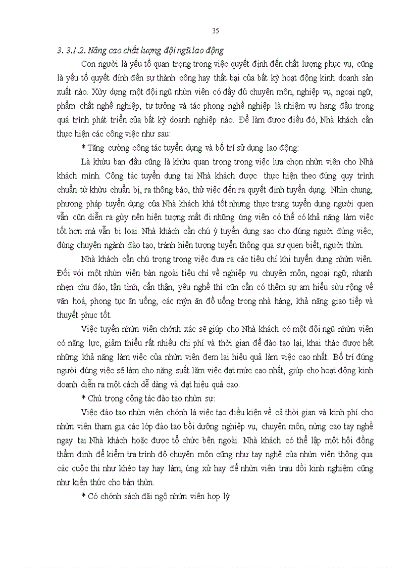 image for page Giải pháp nâng cao chất lượng phục vụ bộ phận bàn tại Nhà khách Dân tộc
