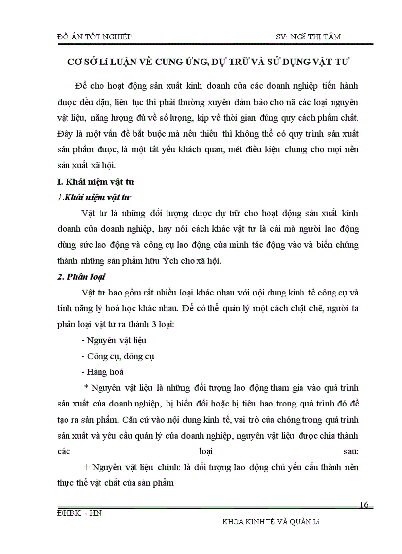 image for page Phân tích tình hình cung ứng, dự trữ và sử dụng vật tư và một số biện pháp nâng cao tình hình cung ứng, dự trữ và sử dụng vật tư tại Công ty cao su sao vàng