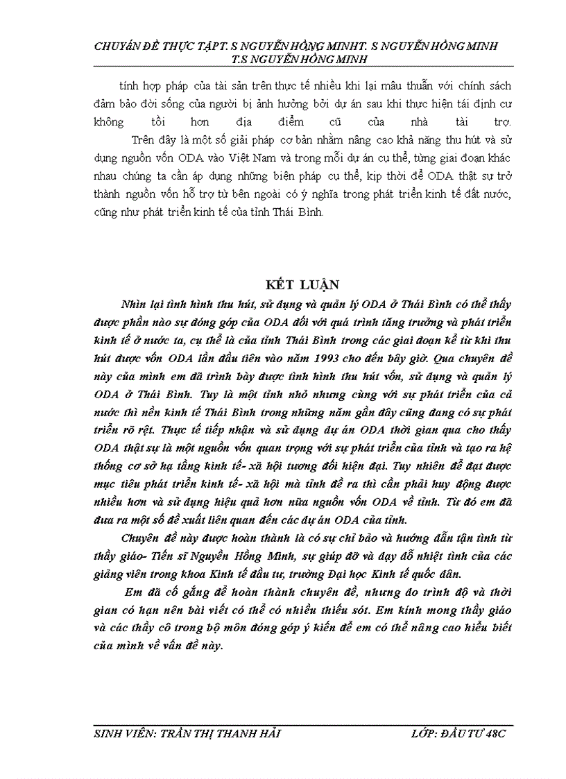 image for page Thu hút, sử dụng nguồn vốn ODA ở Thái Bình