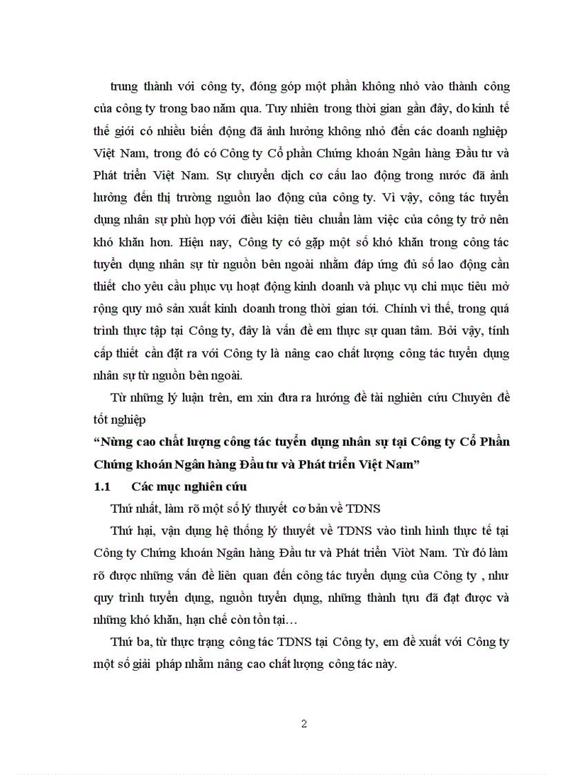 image for page Nâng cao chất lượng công tác tuyển dụng nhân sự tại Công ty Cổ Phần Chứng khoán Ngân hàng Đầu tư và Phát triển Việt Nam