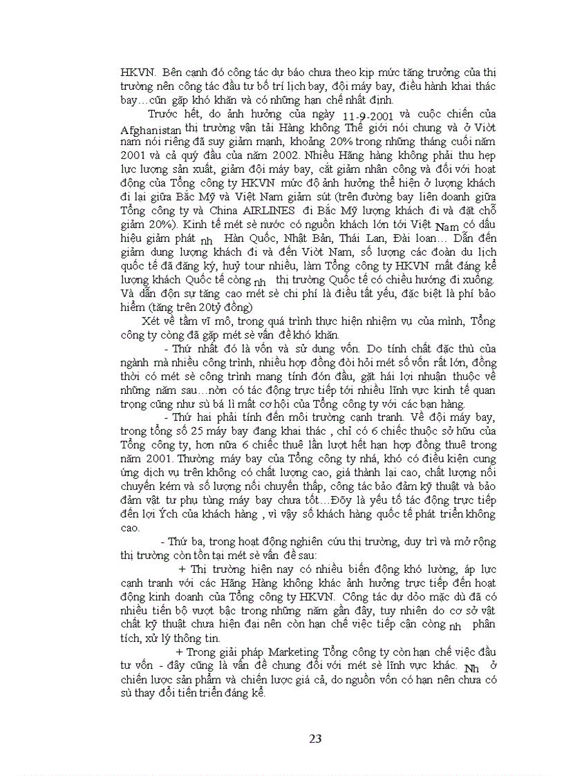 image for page Một số vấn đề về thị trường Quốc tế của Tổng công ty Hàng không Việt Nam