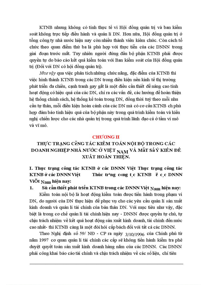 image for page Một số vấn đề về tổ chức kiểm toán nội bộ trong các doanh nghiệp Nhà nước ở Việt Nam hiện nay