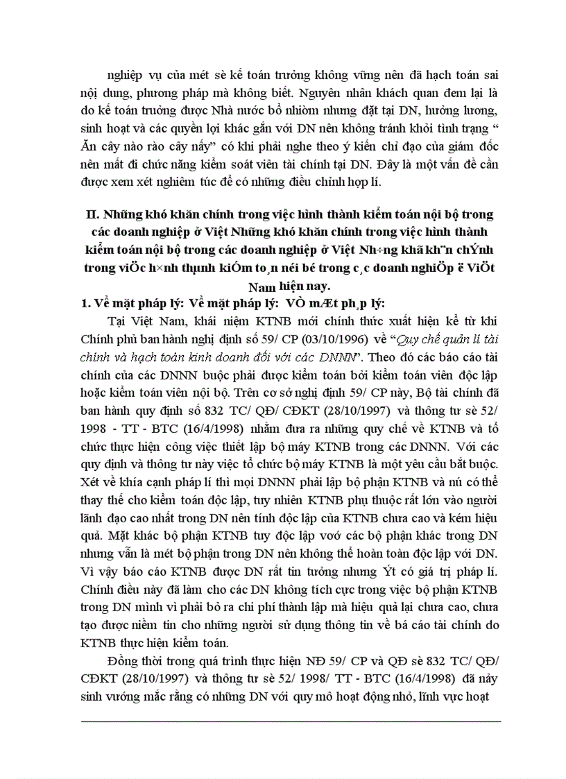 image for page Một số vấn đề về tổ chức kiểm toán nội bộ trong các doanh nghiệp Nhà nước ở Việt Nam hiện nay