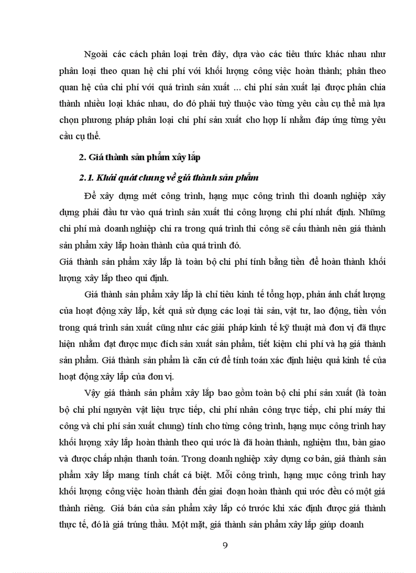 image for page Kế toán tập hợp chi phí sản xuất và tính giá thành sản phẩm xây lắp tại Công ty Cổ phần Thương mại và xây dựng Hoàng Vương