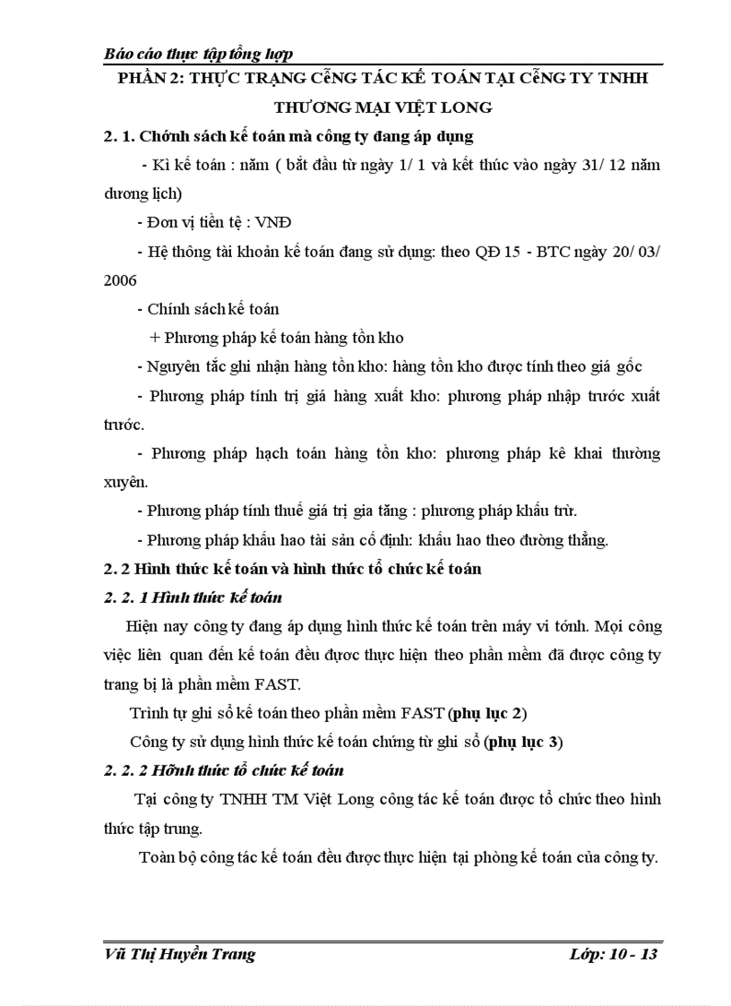 image for page Công tác kế toán tại công ty tnhh thương mại việt long