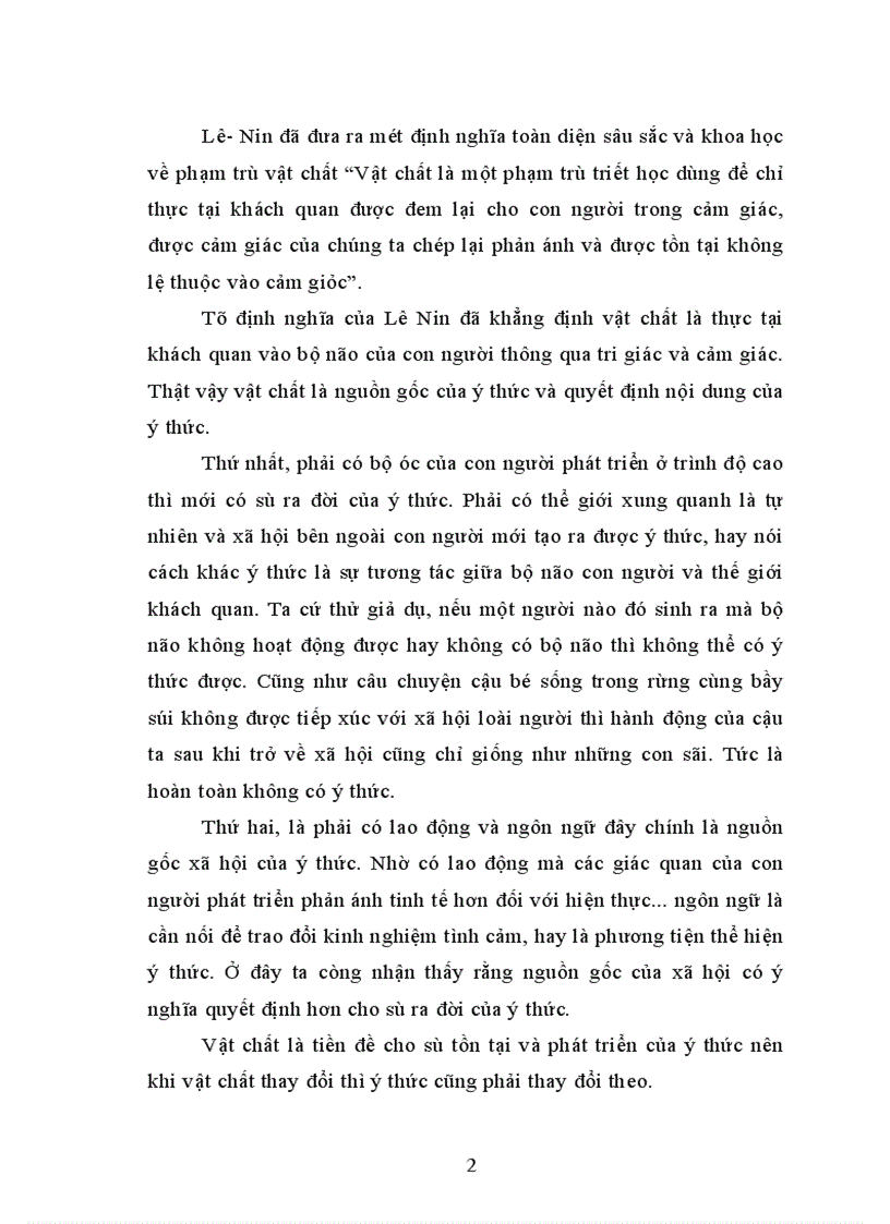 image for page Phân tích mối quan hệ giữa vật chất và ý thức vận dụng vào việc xây dựng xã hội chủ nghĩa ở nước ta