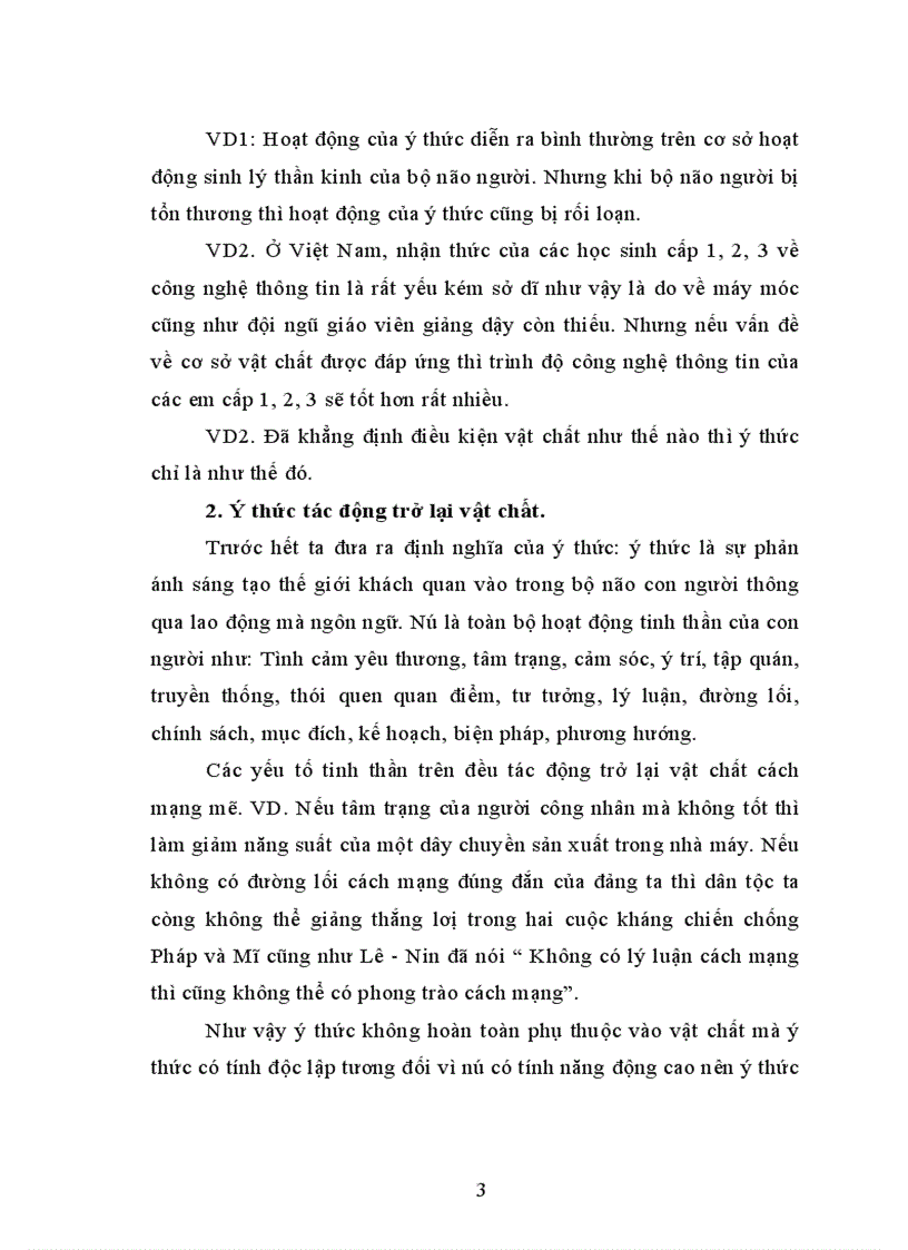 image for page Phân tích mối quan hệ giữa vật chất và ý thức vận dụng vào việc xây dựng xã hội chủ nghĩa ở nước ta
