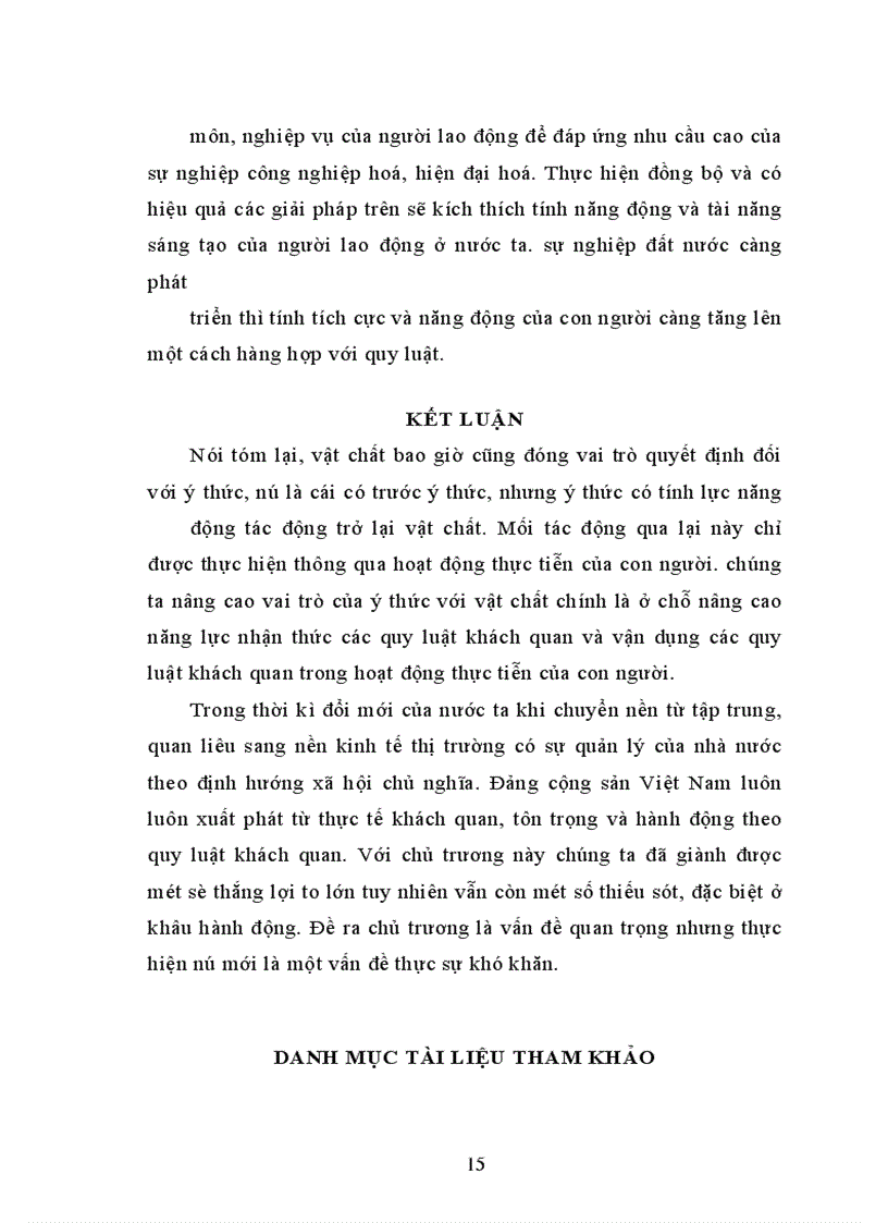 image for page Phân tích mối quan hệ giữa vật chất và ý thức vận dụng vào việc xây dựng xã hội chủ nghĩa ở nước ta