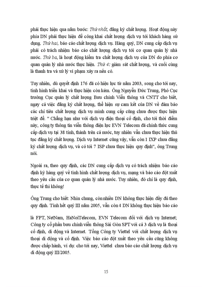 image for page Chất lượng trong dịch vụ và dịch vụ về viễn thông