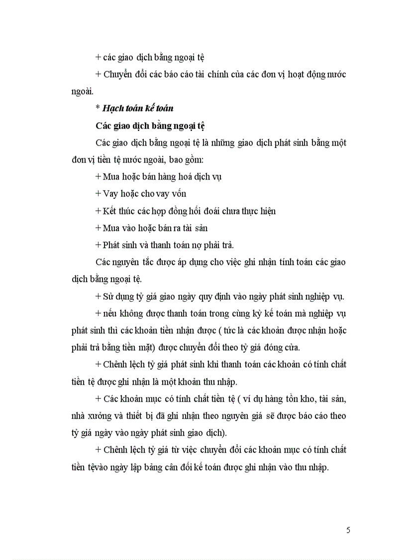 image for page Hạch toán ngoại tệ và chênh lệch tỷ giá hối đoái ở Việt Nam