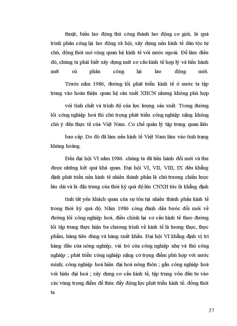 image for page Tính tất yếu của qúa trình công nghiệp hoá, hiện đại hoá trong sự nghiệp xây dựng CNXH ở Việt Nam