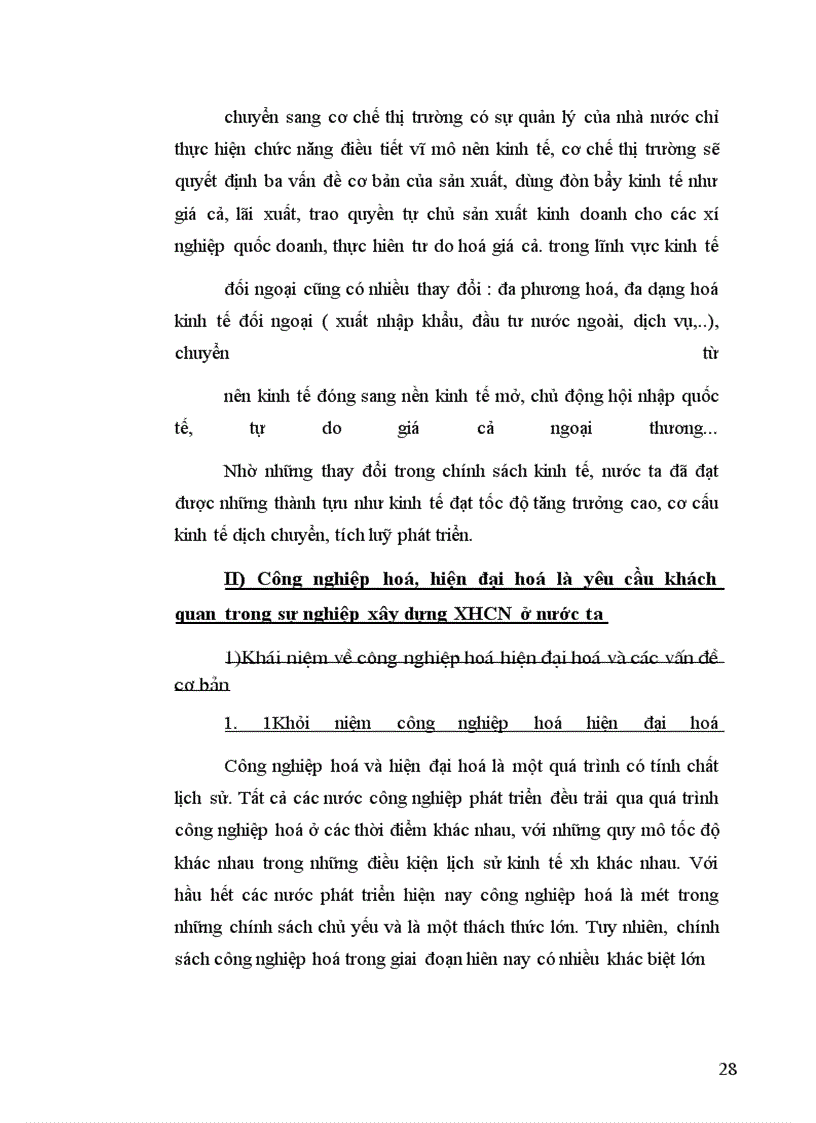 image for page Tính tất yếu của qúa trình công nghiệp hoá, hiện đại hoá trong sự nghiệp xây dựng CNXH ở Việt Nam