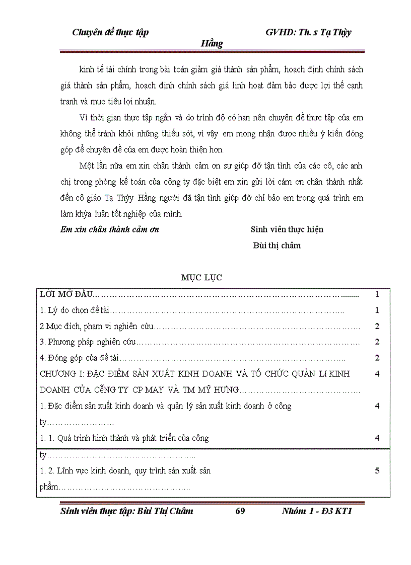 image for page Hoàn thiện kế toán chi phí sản xuất và tính giá thành sản phẩm tại công ty cổ phần may và thương mại Mỹ Hưng