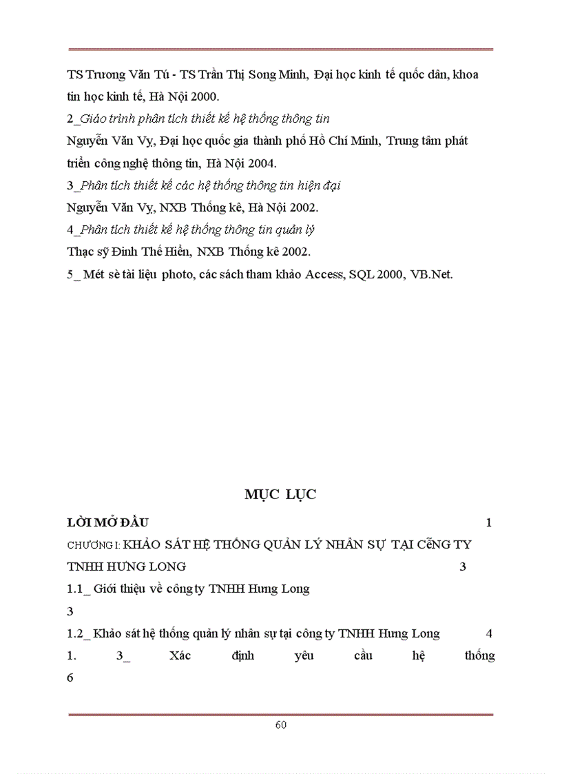 image for page Phân tích và thiết kế thống thông tin quản lý nhân sự tại công ty TNHH Hưng Long