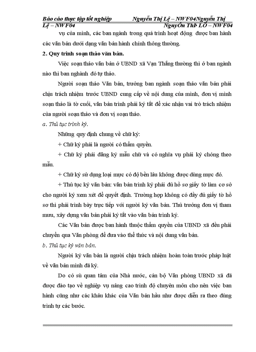 image for page Công tác văn thư ở UBND xã Vạn Thắng